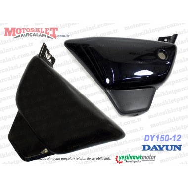 Dayun DY150-12 Chopper Yan Panel, Kapak Sağ-Sol Takım - Siyah