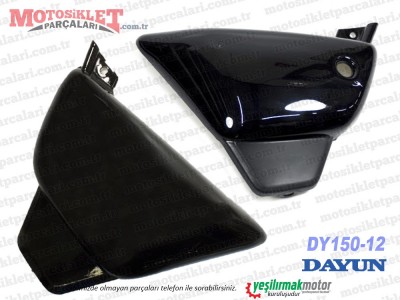 Dayun DY150-12 Chopper Yan Panel, Kapak Sağ-Sol Takım - Siyah