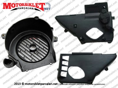 Ersi Motor 125 T-2 Scooter Motor Soğutucu Kapakları