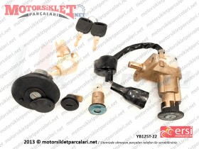 Ersi Motor YB125T-22 Kontak ve Kilit Seti