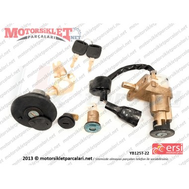 Ersi Motor YB125T-22 Kontak ve Kilit Seti