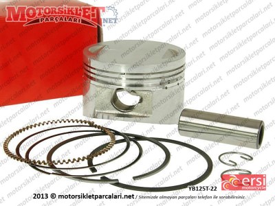 Ersi Motor YB125T-22 Piston, Sekman Seti