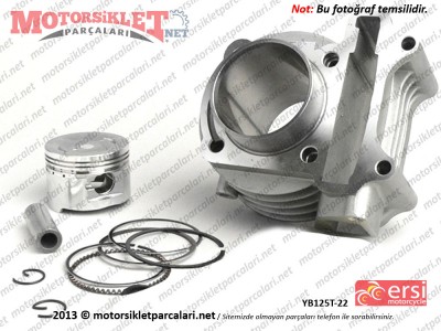 Ersi Motor YB125T-22 Silindir, Piston, Sekman Seti - Komple