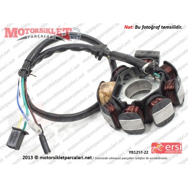 Ersi Motor YB125T-22 Statör, Sargı - Komple