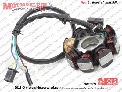 Ersi Motor YB125T-22 Statör, Sargı - Komple