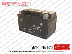 Ersi Motor YB150T-15 T-20 Akü 12V 7A