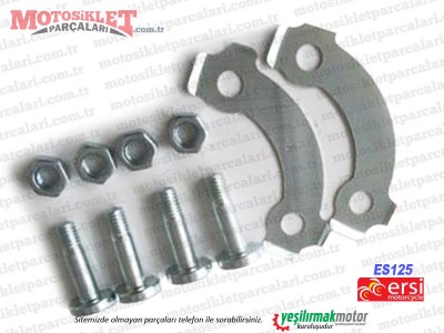 Ersi Motor ES125 Arka Zincir Dişli Bağlantı Sacı ve Civata Takımı