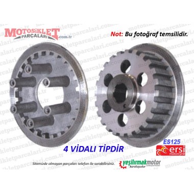 Ersi Motor ES125 Debriyaj Baskı Flanşı Takım (4 Vidalı)