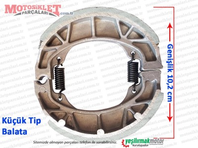 Ersi Motor ES125 Fren Balatası - KÜÇÜK TİP (10,2 cm Genişlik)