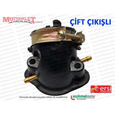 Ersi Motor YB150T-15 T-20 Karbüratör Manifoldu - ÇİFT ÇIKIŞLI