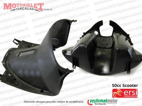 Ersimotor 50cc YB50QT-3 Scooter Ön İç Panel ve Torpido Kapağı Takım