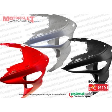 Ersimotor 50cc YB50QT-3 Scooter Ön Panel Alt Grenaj, Burun SİYAH