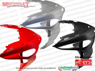 Ersimotor 50cc YB50QT-3 Scooter Ön Panel Alt Grenaj, Burun SİYAH