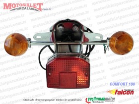 Falcon Comfort 180 Chopper Arka Stop ve Sinyal Lambası Komple