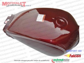 Falcon Comfort 180 Chopper Benzin Deposu - BORDO