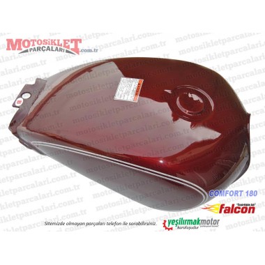 Falcon Comfort 180 Chopper Benzin Deposu - BORDO