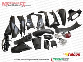 Falcon Magic 100 Cup Komple Kaporta Grenaj Seti - SİYAH 