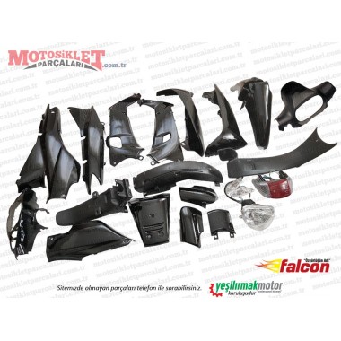 Falcon Magic 100 Cup Komple Kaporta Grenaj Seti - SİYAH 