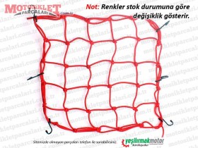 Motosiklet Tutucu Bagaj Lastiği - Ağ Bagaj ve Kask Lastiği