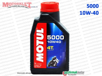 Motul 5000 10W-40 4T Motosiklet, Scooter, ATV Motor Yağı - 1 LT