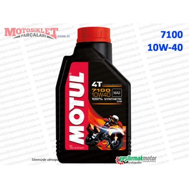 Motul 7100 10W-40 4T Motosiklet, Scooter, ATV Motor Yağı - 1 LT