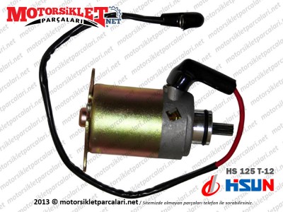 Hsun (Hisun) HS125T-12 Marş Motoru - Komple