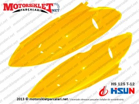 Hsun (Hisun) HS125T-12 Sele Altı Yan Grenaj Sağ-Sol Takım - KARIŞIK RENK