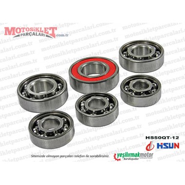 Hsun HS50QT-12 Scooter Motor Şanzıman Rulman Seti