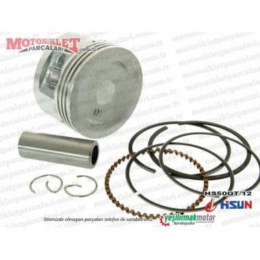 Hsun HS50QT-12 Scooter Piston Sekman Seti