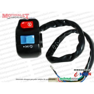 Hsun HS50QT-12 Scooter Sağ Kumanda Paneli Komple
