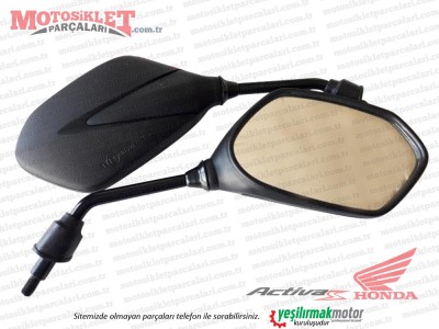 Honda Activa S 125cc Ayna Takımı-ORJİNAL TİP SİYAH