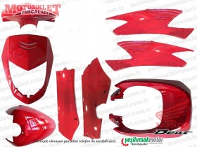 Honda Beat Komple Renkli Kaporta, Grenaj Takımı - Kırmızı