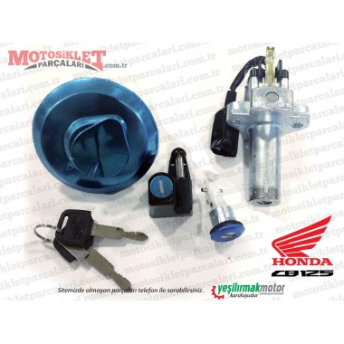 Honda CB 125 ACE Kontak, Kilit, Depo Kapağı Seti