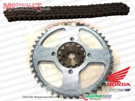 Honda CB 125E Ön, Arka Dişli ve Zincir Seti (ARKA DİŞLİ 42 ÖN DİŞLİ 15)