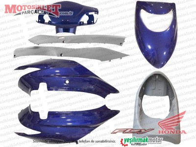 Honda Fizy 125 Komple Kaporta Grenaj Seti - MAVİ (FAR GRENAJI RENK TONU FARKLIDIR)