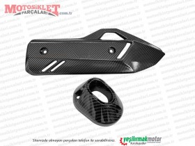 Honda PCX Egzoz Muhafazası (2021-2026) - KARBON Honda PCX Egzoz Muhafazası (2021-2026) - KARBON
