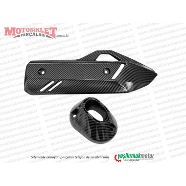 Honda PCX Egzoz Muhafazası (2021-2026) - KARBON Honda PCX Egzoz Muhafazası (2021-2026) - KARBON