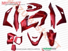 Honda PCX Kaporta Seti - BORDO (2013-2017)
