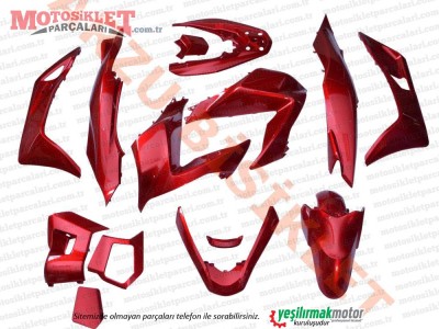 Honda PCX Kaporta Seti - BORDO (2013-2017)