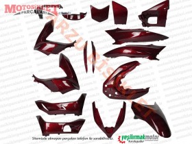 Honda PCX Kaporta Seti - BORDO (2018-2020)