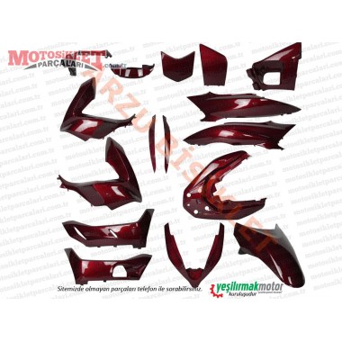 Honda PCX Kaporta Seti - BORDO (2018-2020)
