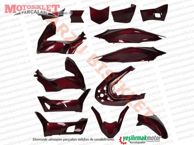 Honda PCX Kaporta Seti - BORDO (2021-2024)