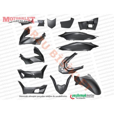 Honda PCX Kaporta Seti - SİYAH (2021-2024)