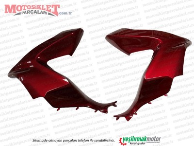 Honda PCX Ön Göğüs Sağ-Sol Takım BORDO (2018-2020)