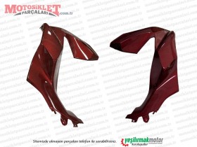 Honda PCX Ön Göğüs Sağ-Sol Takım BORDO (2021-2024)