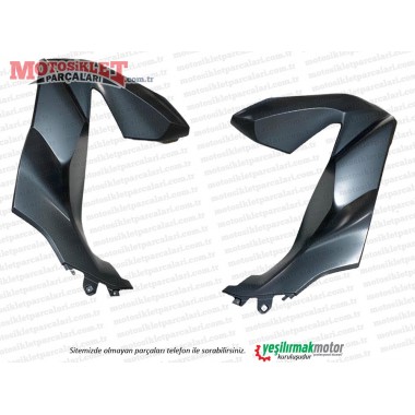 Honda PCX Ön Göğüs Sağ-Sol Takım GÜMÜŞ MAVİ (2021-2024)