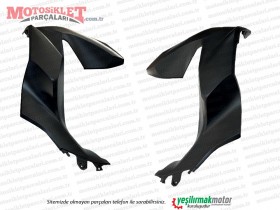 Honda PCX Ön Göğüs Sağ-Sol Takım MAT SİYAH (2021-2024)