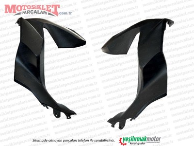 Honda PCX Ön Göğüs Sağ-Sol Takım MAT SİYAH (2021-2024)