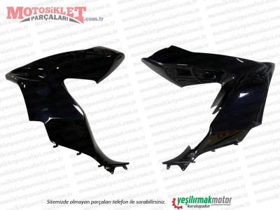 Honda PCX Ön Göğüs Sağ-Sol Takım SİYAH (2018-2020)
