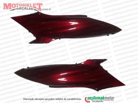Honda PCX Sele Altı Sağ-Sol Takım BORDO (2018-2020)